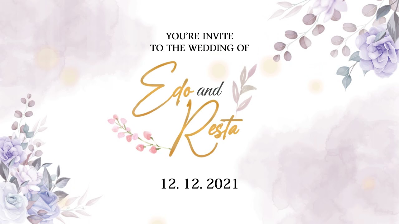 Undangan digital Edo \u0026 Resta || Nothing Gonna Change My Love For You (Cover Shania Yan)💕