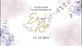 Undangan digital Edo & Resta || Nothing Gonna Change My Love For You (Cover Shania Yan)💕