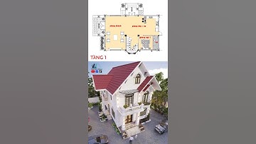 Nhà 2 tầng mái thái tân cổ