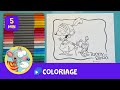 Colore les chevaliers Toupie, Binou et Monsieur Mou! I Apprends à colorier avec Toupie et Binou