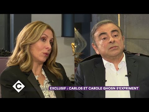 Exclusif : Carlos et Carole Ghosn s’expriment - C à Vous - 13/01/2020