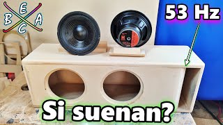 Fabricando Cajón Para Woofers Económicos de 8' Y Pueba de Audio | EBAC