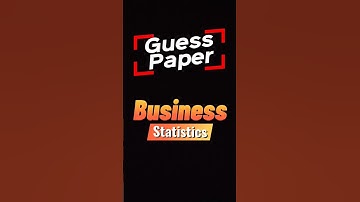 #Business #Statistics #Guess #Paper for I.Com part 2 #stat #important #exam