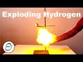 Exploding Hydrogen from reacting Zinc with Sulfuric Acid