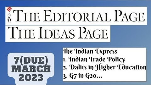7th(Due) March 2023 | Gargi Classes The Indian Express Editorials & Idea Analysis | By R.K. Lata