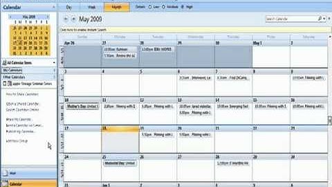 Sharing an Outlook Calendar