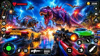 Angry Dinosaur City Rampage | Realistic Dino Attack ANDROID GAMEPLAY screenshot 5