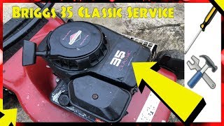 How To Service A Briggs And Stratton 35 Classic Petrol Lawnmower Engine