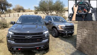 Chevrolet Silverado & Ford F150  Forza Horizon 5 | Logitech g29 gameplay