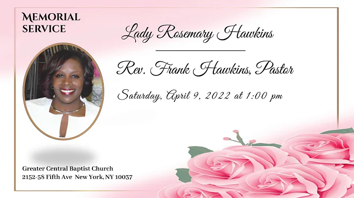 Memorial for Lady Rosemary Hawkins Slideshow with ...