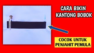 CARA MEMBUAT KANTONG BOBOK KEMEJA PRIA COCOK UNTUK PENJAHIT PEMULA