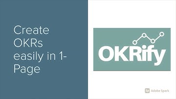 OKRify - Create Objective and Key Results(OKR) with easy intuitive 1-page UI
