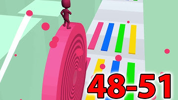 Layers Roll - Level  48-51  - Gameplay Walkthrough - All Level (iOS, Android)