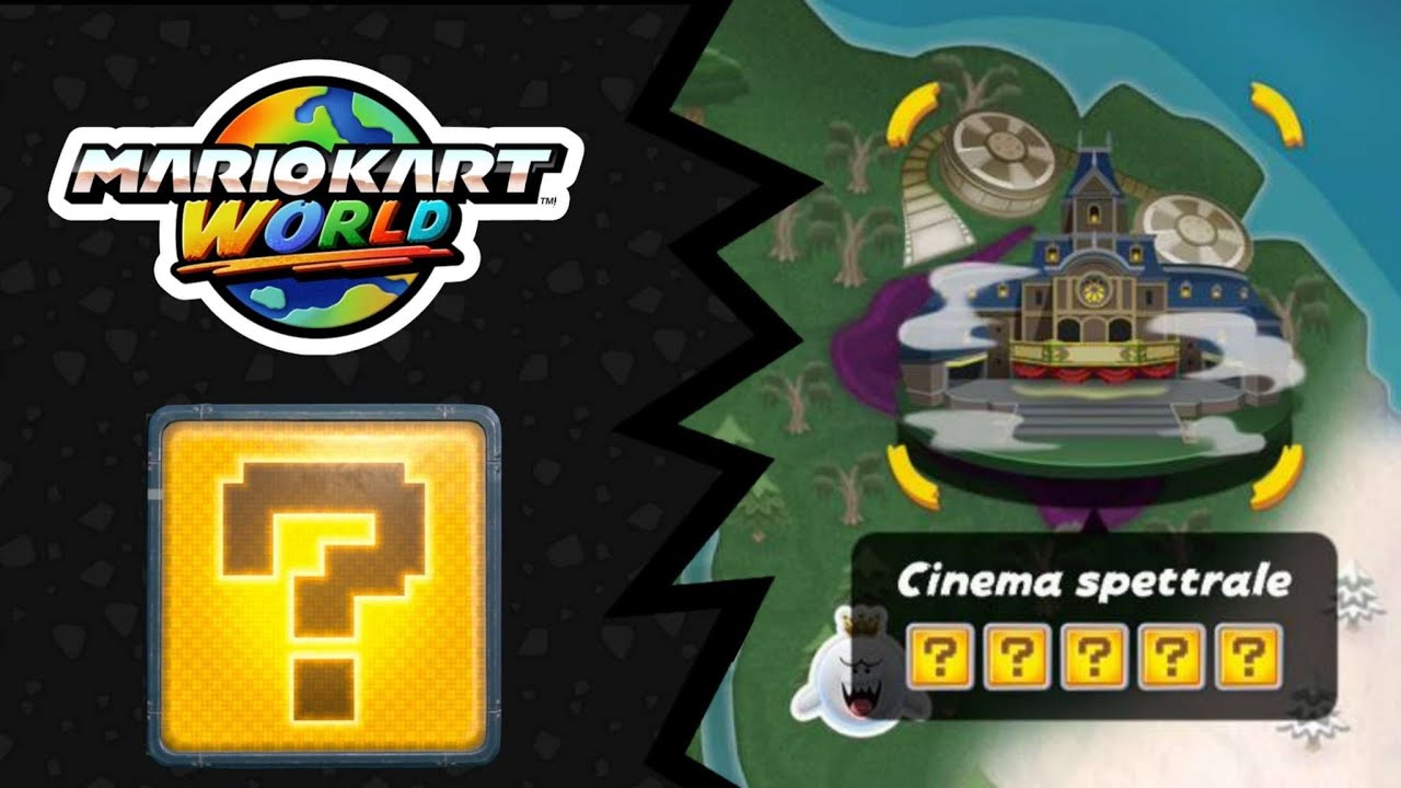 Dove TROVARE tutti i PANNELLI ? del CINEMA SPETTRALE - Mario Kart World tutorial ITA