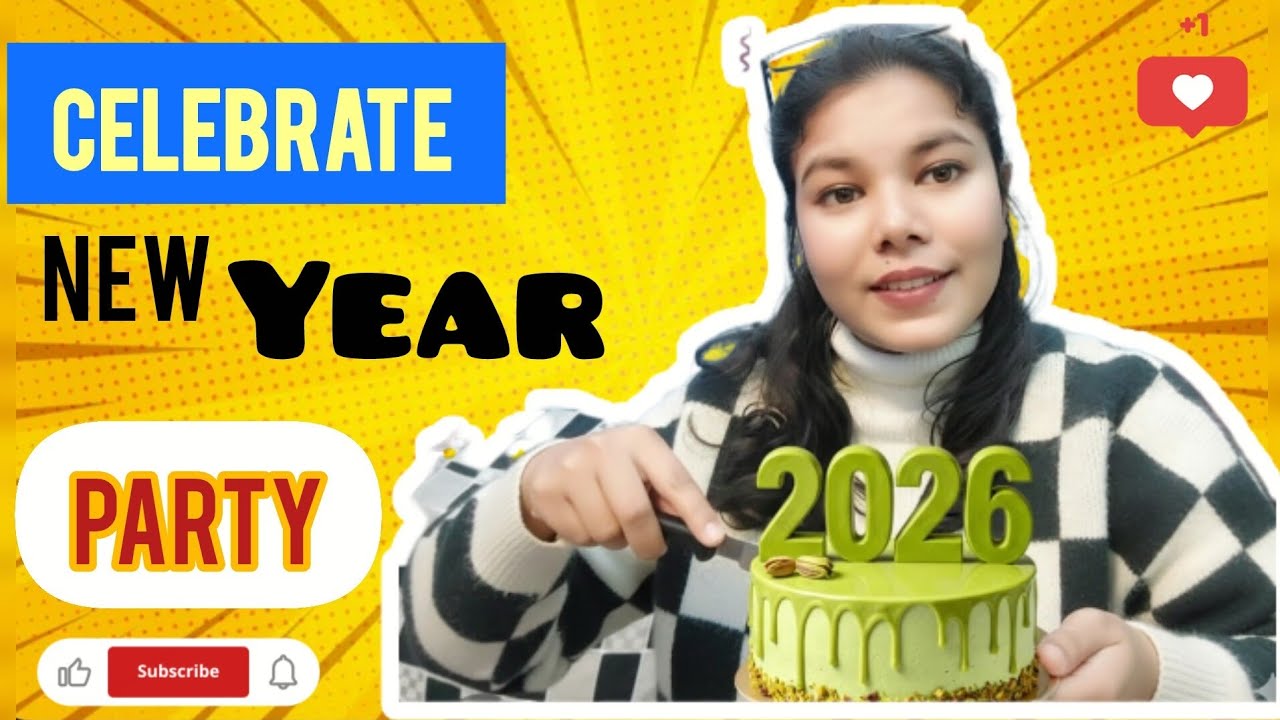 Happy New Year 2026 🎊 | Cake Cutting at Home 🎂 | Celebration Vlog| 
