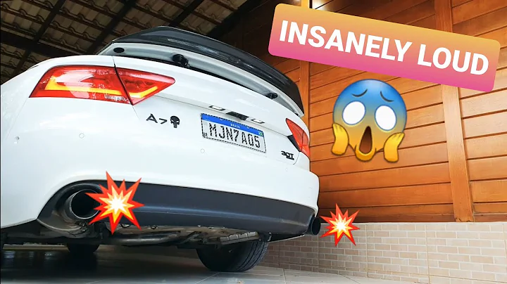 Audi A7 Straight Pipe Cold Start.