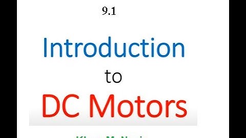 (English)EM || Ch-8) ||  DC Motors || Application,Types, Equivalent Circuit,Speed Regulation