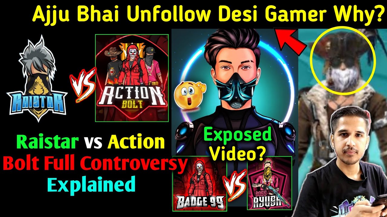Raistar Vs Action Bolt CONTROVERSY 😱 Skylord Reply Badge99 vs Boss Ayush 😳 Total Gaming Desi Gamers