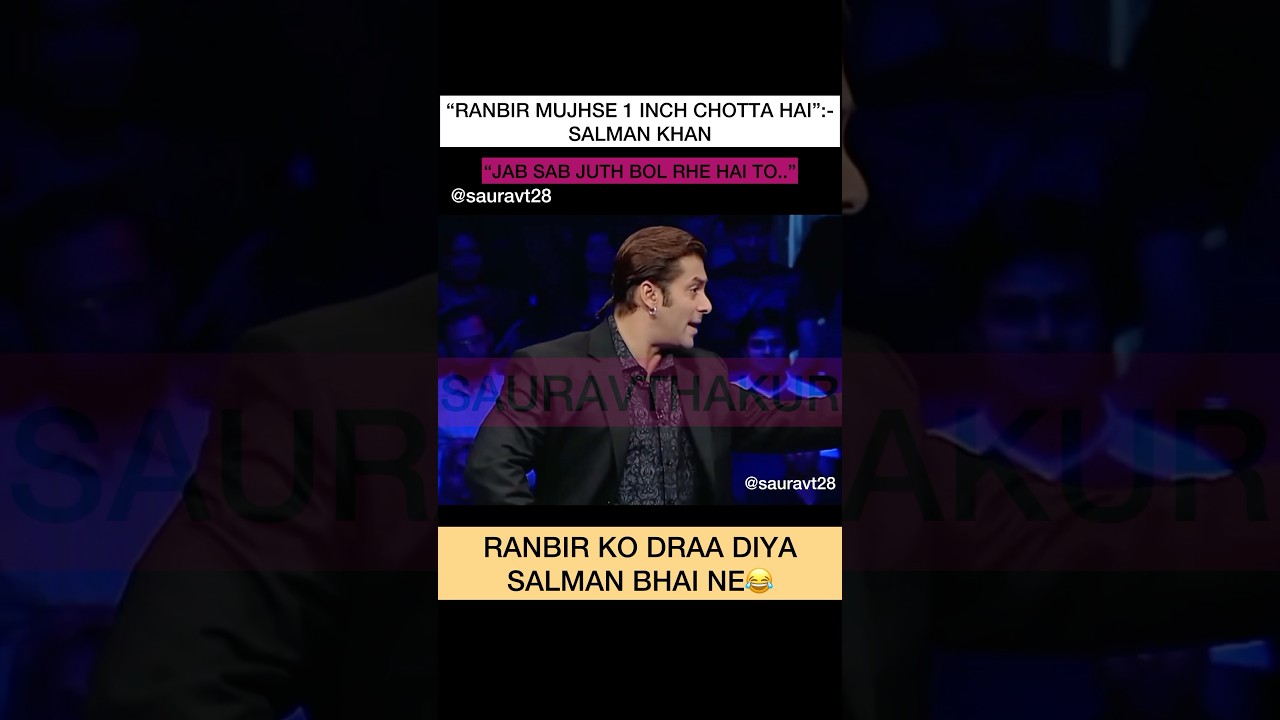 Salman Khan faking about his height in front of Ranbir| Salman tries to impress Deepika| 