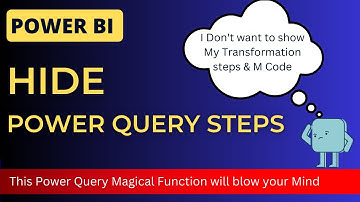 HIDE Power Query Transformation Steps from Power BI | Reusable M Codes with Expression. Evaluate
