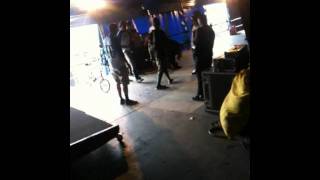 Odd Future backstage at reading.