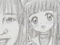 鉛筆で描いて見た!110 岩男 潤子いわお じゅんこ カードキャプターさくら 大道寺 知世だいどうじともよ版
