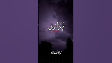 فاذا برق البصر #قرآن_الصباح #قران_كريم #تلاوة_خاشعة #تلاوة_هادئة #تلاوة_مؤثرة #تلاوة_عذبة #القيامه