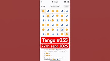 Linkedin tango #355 #linkedin #Games #Queens #Tango #Pinpoint #puzzle #dailypuzzle #shorts