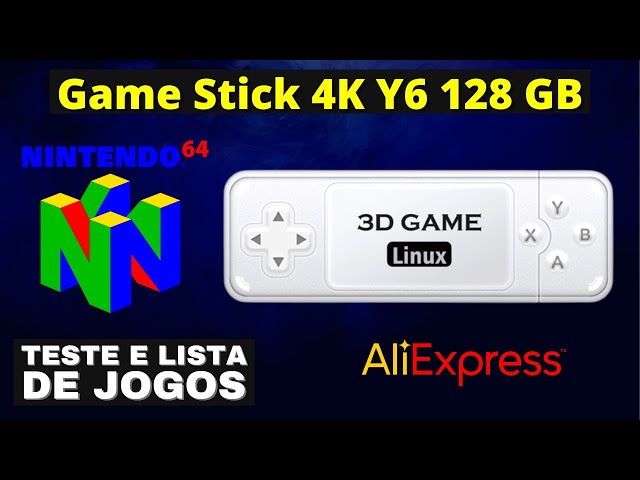 Game Stick GD20 Ver. 2.0 com 128GB Personalizado - Retro Game do Jr