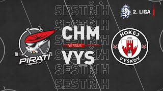 SESTŘIH 1. semifinále 2. ligy: Piráti Chomutov vs Hokej Vyškov 3:1