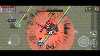 Fighting a Ultimate Weapon code with my Bro in Soul knight