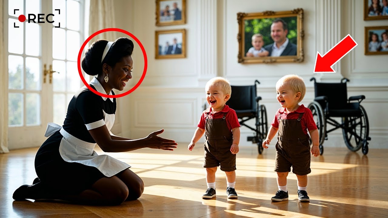 Billonario Puso CAMARA Para Vigilar a Sus GEMELOS Deficientes —Lo Que La EMPLEADA NEGRA Hizo Shockeó