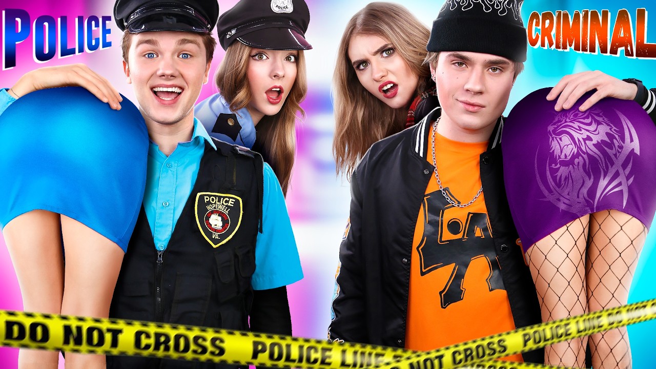 Ragazza poliziotto vs. ragazza criminale || La sorella buona e quella cattiva dicono addio al papà!