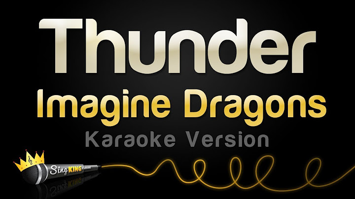 Thunder Karaoke version - Karaoke performance video thumbnail