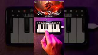 Shiv Tandav Stotram - Easy Piano Tutorial 🎹 with Notes | Walk Band Instrumental#shorts