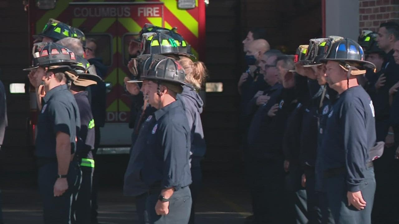 Columbus firefighter honored by friends and colleagues YouTube