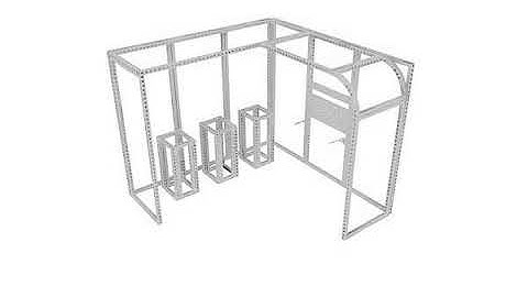 Custom Design Portable Aluminum Exhibition Booth 3x3 m Modular Trade show Booth Display