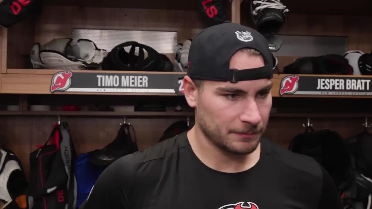 Meier, Evangelista, Daws and Keefe react after 3-2 preseason win over NYR