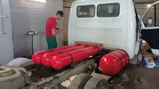Установка гбо (метан) на газель с запасом хода 450-500 км/ 3 рубля -1 км.