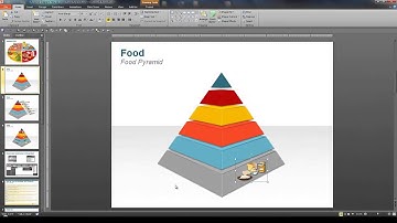 PowerPoint Pyramid Diagram: How to create Food Pyramid