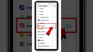 Vivo Instagram par fingerprint lock kaise lagaen | how to set fingerprint lock in Instagram #shorts