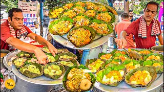 Bhubaneswar Famous Breakfast Dahi Bara Aloo Dum Ghugni Chaat Making Rs. 30/- Only l Odisha Food Tour