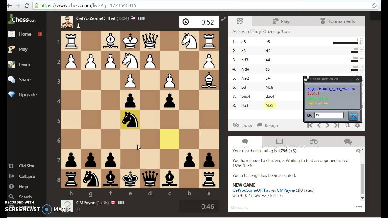 ChessBot playing with advisor on Chess cheat bot How to