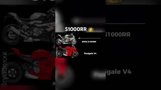 BMWs1000RR VS PANIGALE v4 || shortsfeed ytshorts supperbike bikerider s1000rrbmw panigalev4