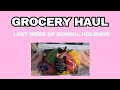 REALISTIC Coles Australia grocery haul on school holidays for our family of 4