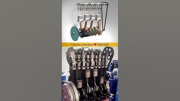 4 Cylinder Power Engine 💥 #mechanical #engine #mechanism #automobile #car #engineering