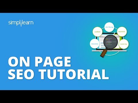 OnPage SEO Tutorial | OnPage Optimization Step By Step | SEO Tutorial For Beginners | Simplilearn