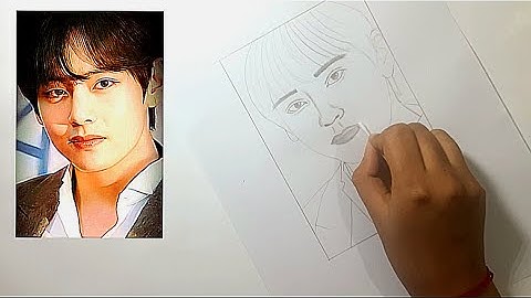 BTS V Kim Taehyung drawing//pencil sketch //BTS ARMY
