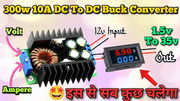 Stel elke spanning en ampère in met deze / Buck-converter / digitale voltmeterverbinding