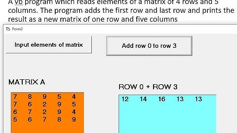 HOW VISUAL BASIC USES TWO DIMENSIONAL ARRAYS WITH EXAMPLES